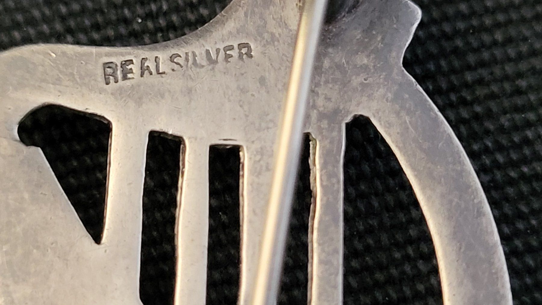 Broschen & Nadeln: Englische Silber-Brosche 925 HARFE – Gebraucht aus Basel von spinne02 5