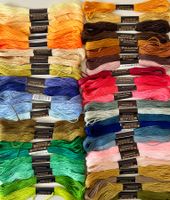 50x Stickgarn neu