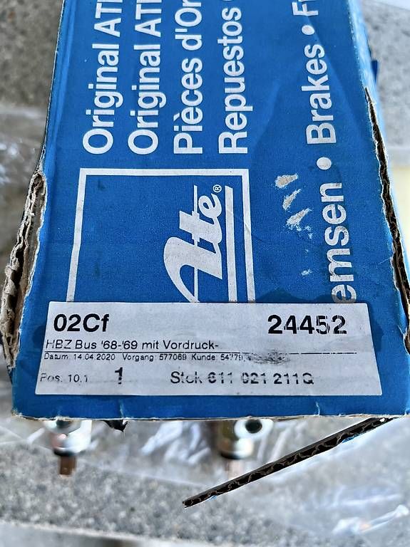 Volkswagen Tutti pezzi di ricambio auto: Hauptbremszylinder ATE VW Bus T2 – Usato da Biel / Bienne venduto da coxbuster7 3