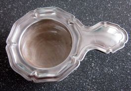 SIGG Teebeutelhalter/Teesieb, Tropfschale, Metall versilbert