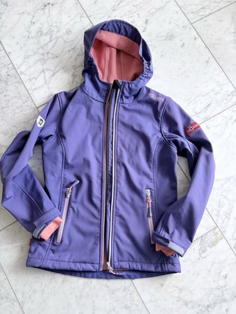 Kinder Softshell Jacke Trollkids Lila Grösse 152 
