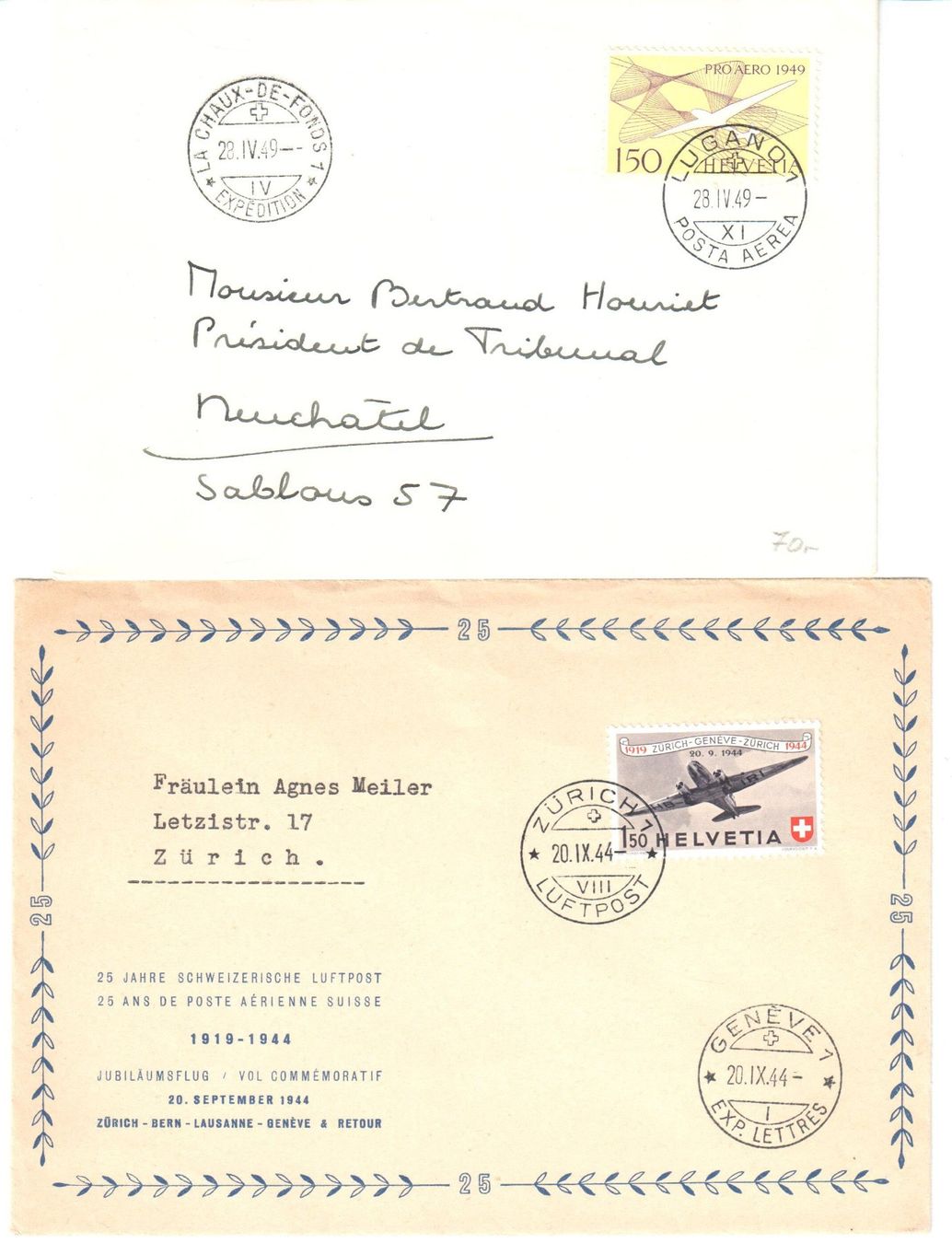 Tous les timbres: LOT FLUGPOSTBELEGE – D'occasion à Glattfelden par Schmue23 2