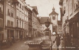 Solothurn-Gurzelngasse-Karte gelaufen 1917