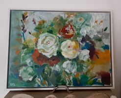 Rosen Malerei  -  Bild  -  Acryl  -  Schweizer Künstlerin