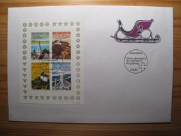Schweiz FDC 1987 C5 200 Jahre Tourismus Block