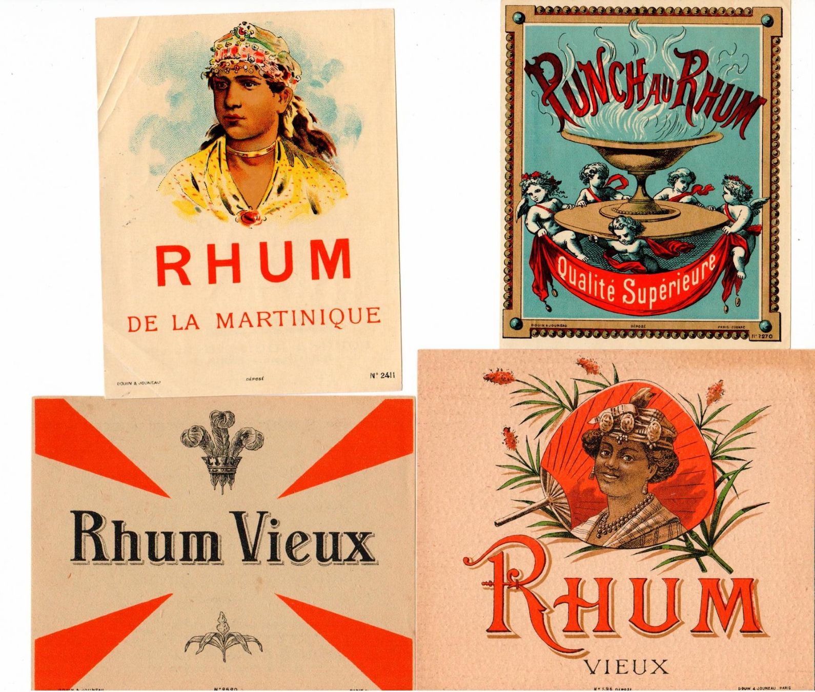 Autocollants: Werbung - alte Rhum Etiketten – D'occasion à Wolhusen par Curver9