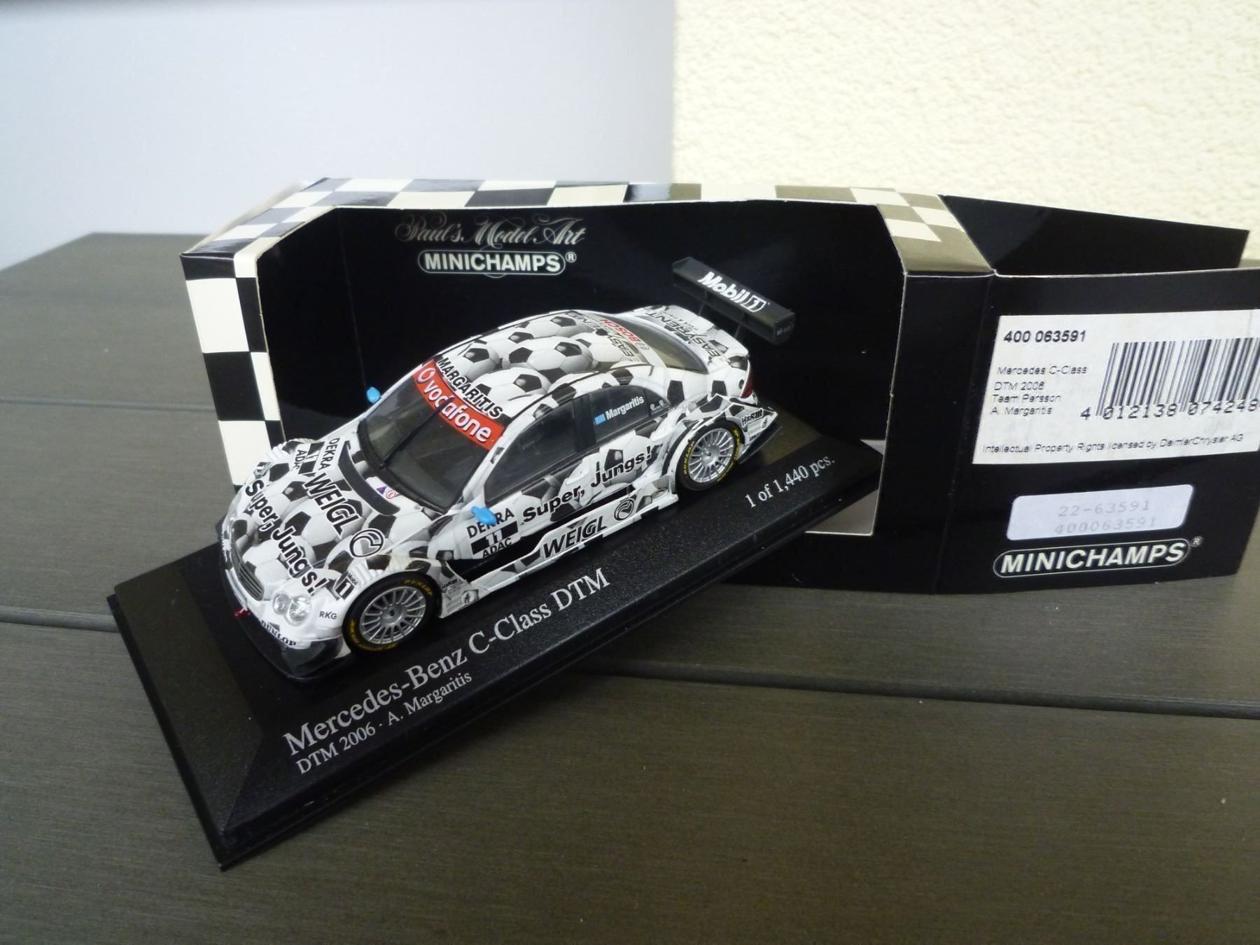 Mercedes-Benz Modellini d'auto: Mercedes-Benz C-Class (DTM 2006) – Nuovo e nell'imballaggio originale da Flawil venduto da Imperiosud