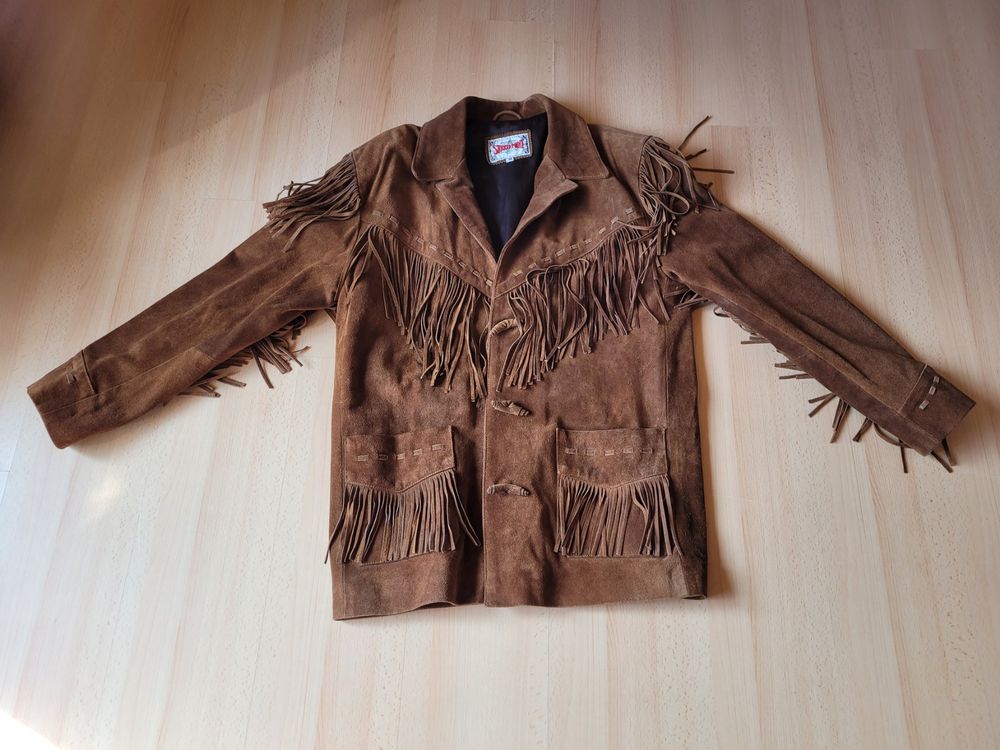 Kinder Western Weste Mit Fransen - Cowboy/Cowgirl Kostüm Für Karneval & Halloween