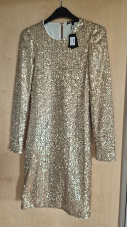 Maje Designer Glitzerndes Pailettenkleid Grösse S/M (NEU)