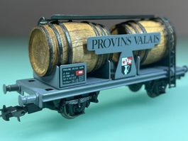 s. limitée CFF PROVINS VALAIS SION wagon foudre * Weinfasswg
