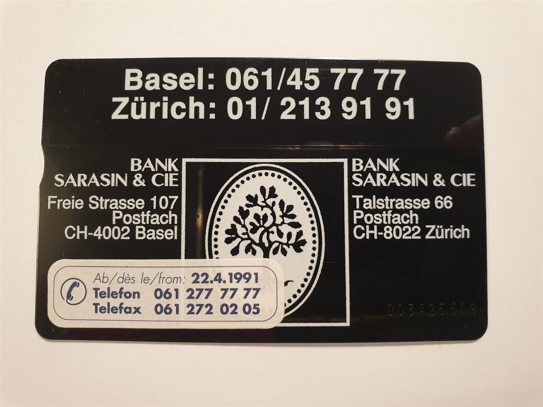 Karten: Sarasin 003A ungebr. – Neu (gemäss Beschreibung) aus Rain von chesz 1
