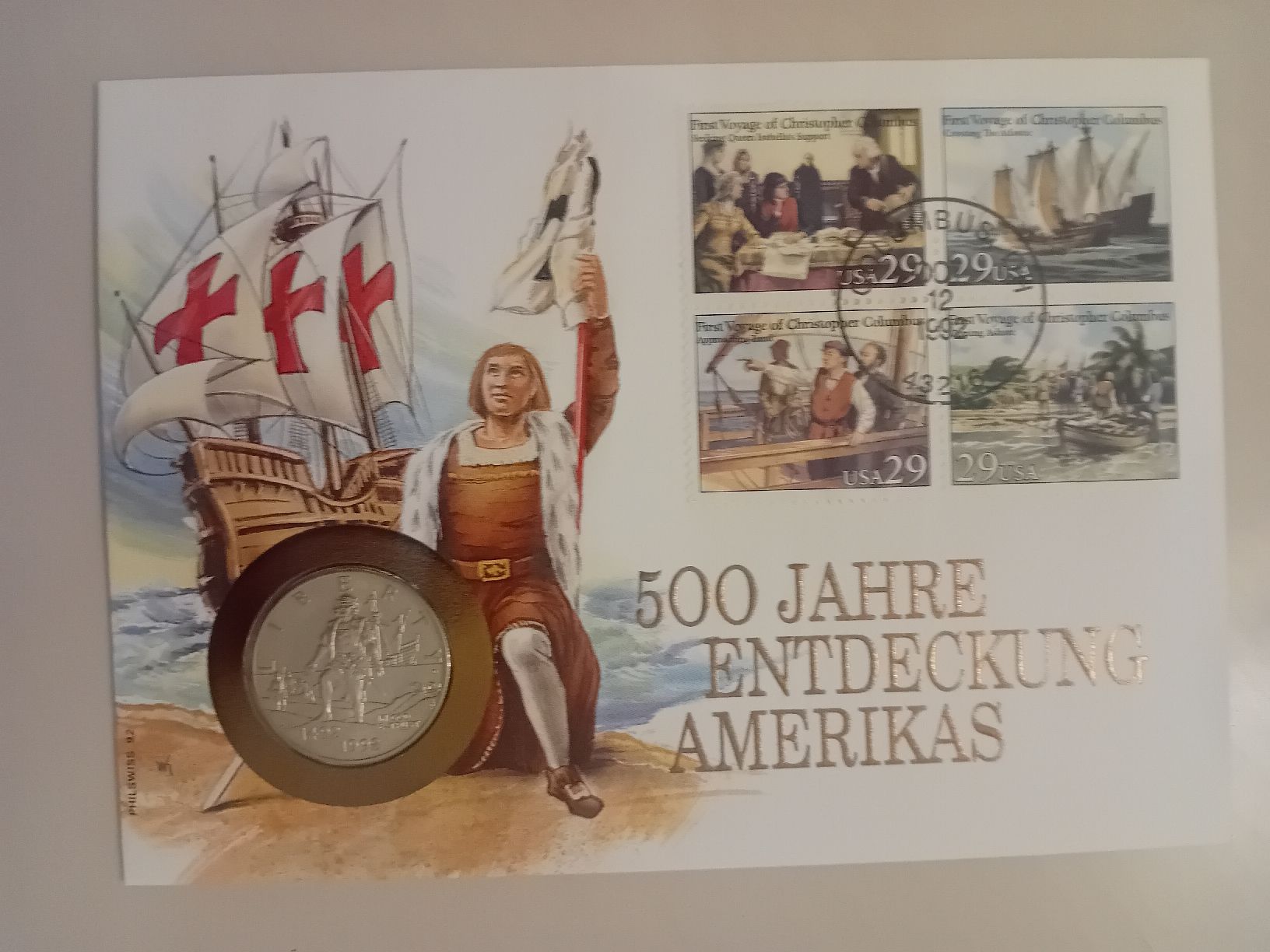 Alle Münzen: Numisbrief 500 Jahre Entdeckung America – Neu (gemäss Beschreibung) aus Muralto von Alex1912