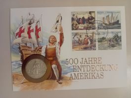 Numisbrief 500 Jahre Entdeckung America