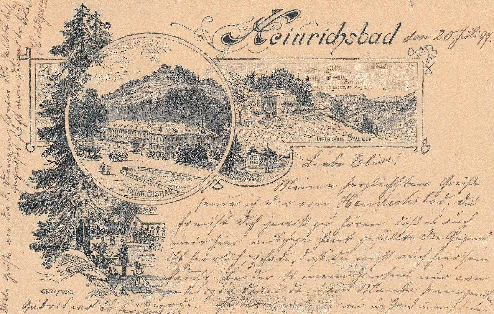 Cartoline postali: Herisau Heinrichsbad – Usato da Rorschacherberg venduto da fratovi2