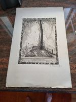 Originale Radierung 1928 von Willi Wermelinger?vintage