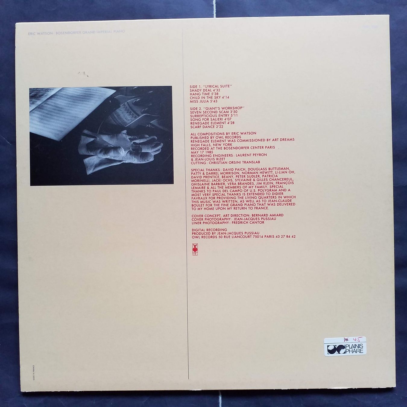 Dischi in vinile: ERIC WATSON,  child in the sky - 1st press  - NEW - – Nuovo (secondo la descrizione) da Yverdon-les-Bains venduto da Jacotreut 1