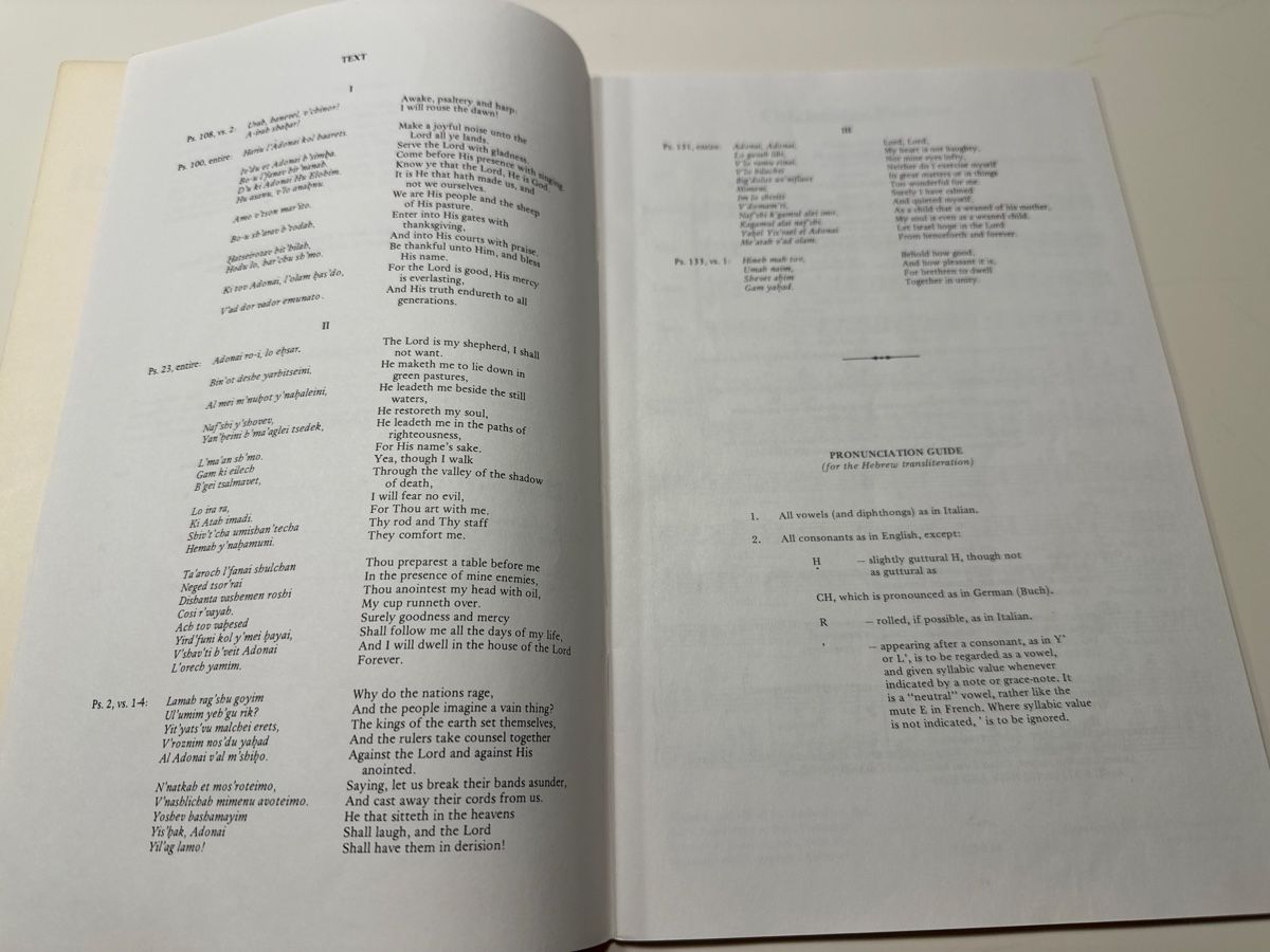 Bücher: Leonard Bernstein Chichester Psalms Noten – Gebraucht aus Wald ZH von Martin79 3
