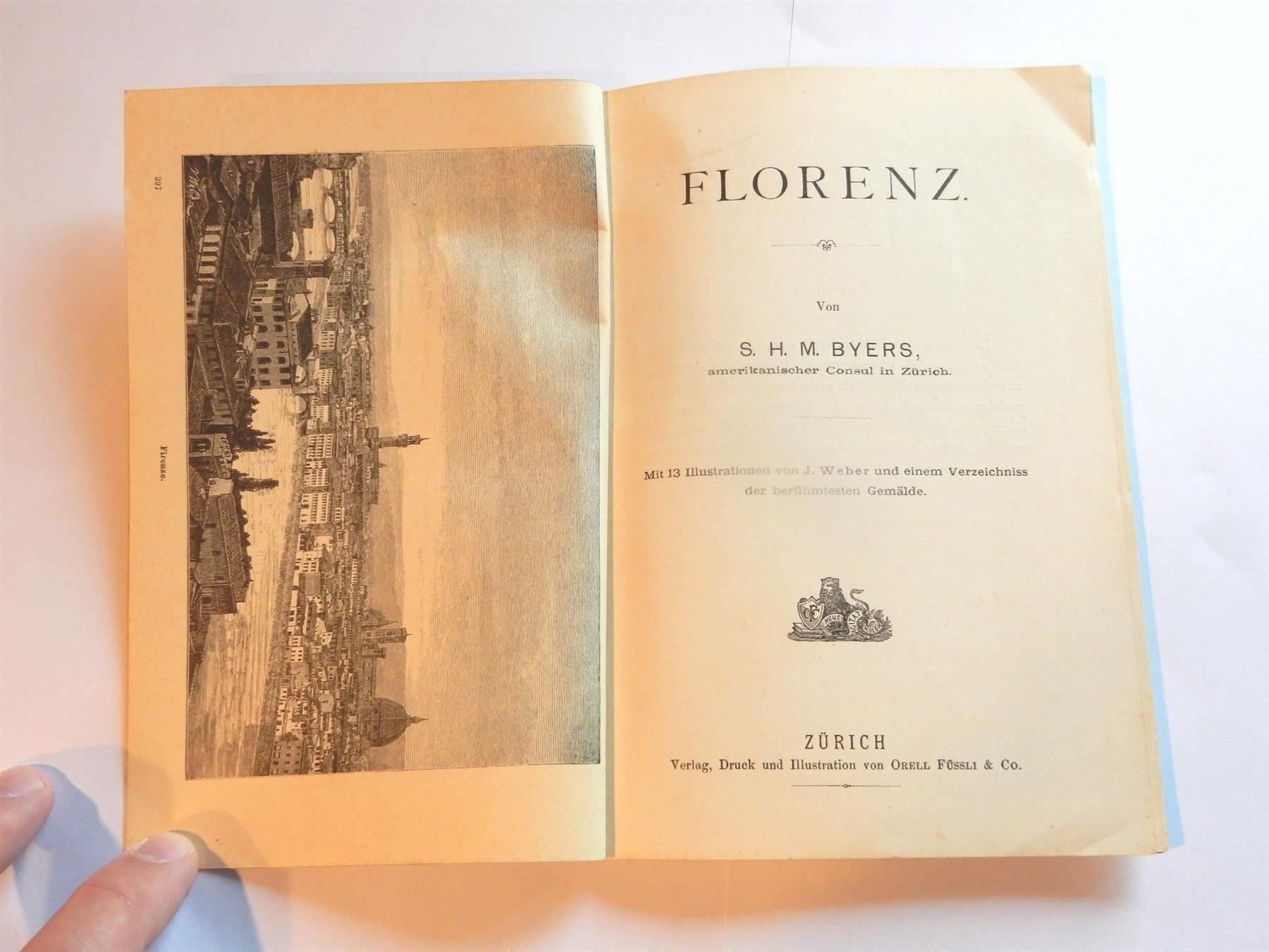 Libri: Wanderbilder - Florenz – Usato da Hombrechtikon venduto da Bruenel 1