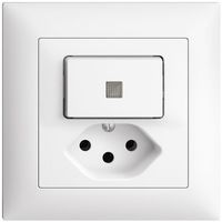 UP-Leuchtkombination 3/1L+T13 weiss LS EDIZIOdue mit Linse,