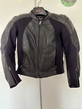 FLM Damen-Motorradjacke, Leder, Gr. 36