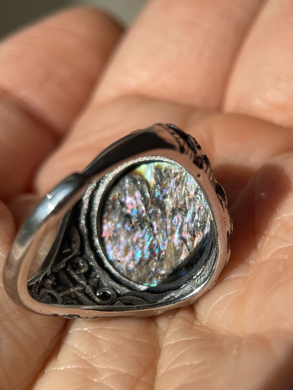 Anelli: Vintage-Ring mit Perlmutt Verstellbar – Nuovo e nell'imballaggio originale da Schiers venduto da sisikristall 3