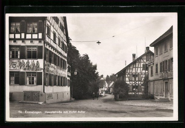 Cartes postales: Ermatingen, Hauptstrasse mit Hotel Adler – D'occasion à Berlin par bartko-reher