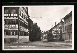 Ermatingen, Hauptstrasse mit Hotel Adler