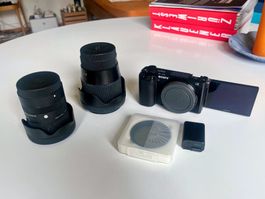 Sony ZV-E10 + Sigma 16mm f/1.4 & Sigma 18 - 50mm f/2.8