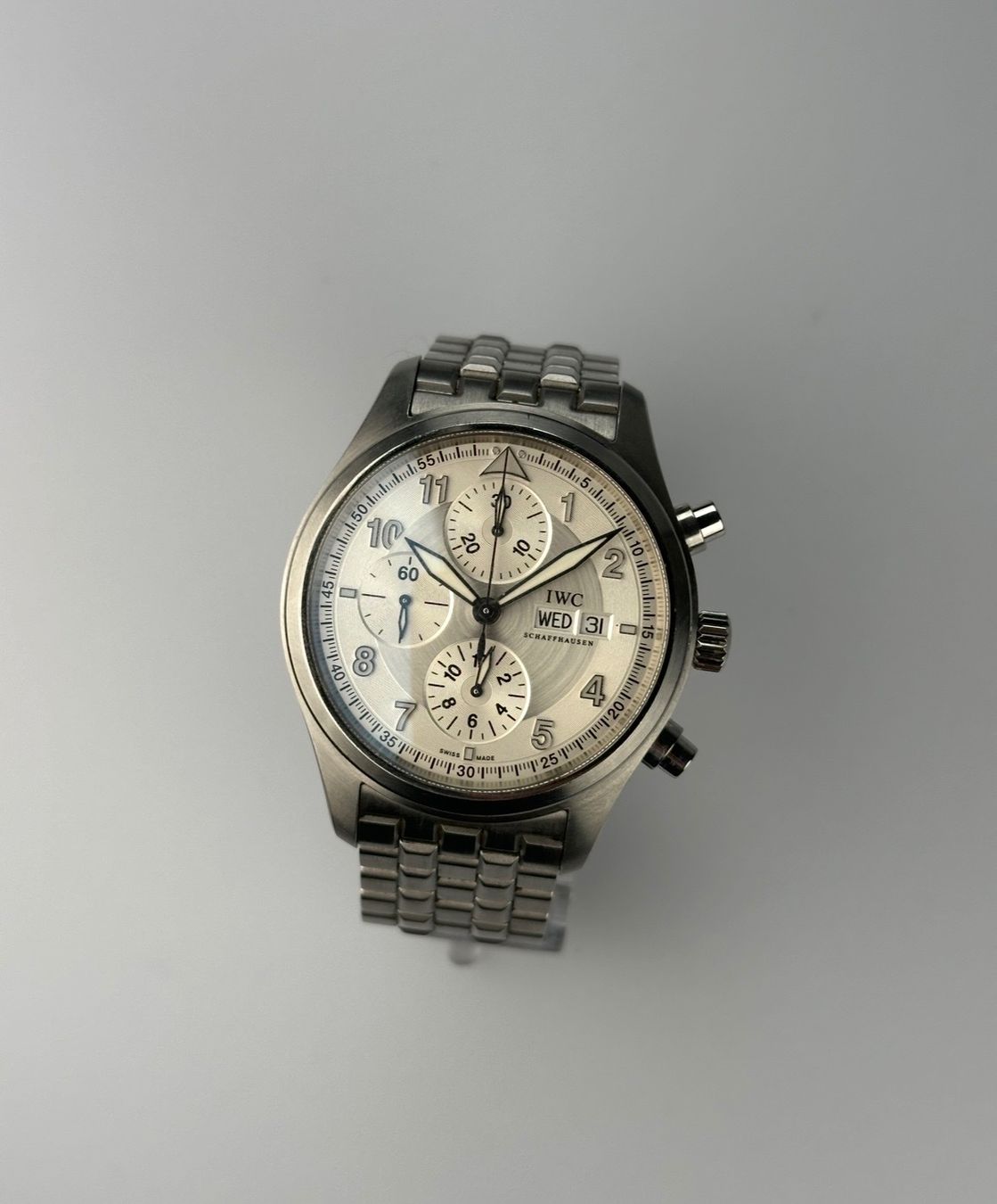 IWC Uhren: IWC Spitfire Chronograph Ref. IW371705 in 42mm – Gebraucht aus St. Gallen von TrokulWatches