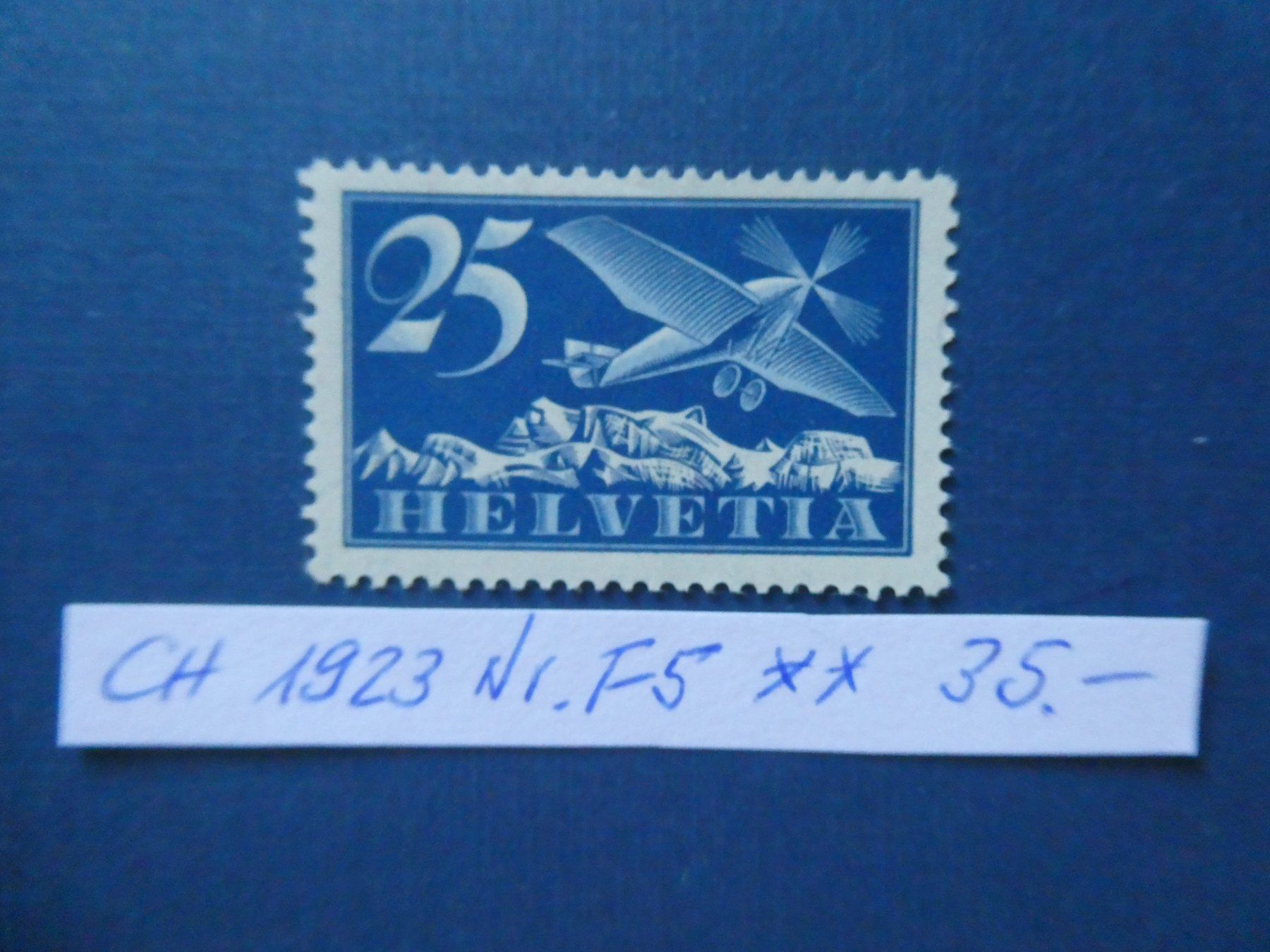 Tutti i francobolli: CH 1923 F5 postfrisch ** – Usato da Lausen venduto da Herbamare01