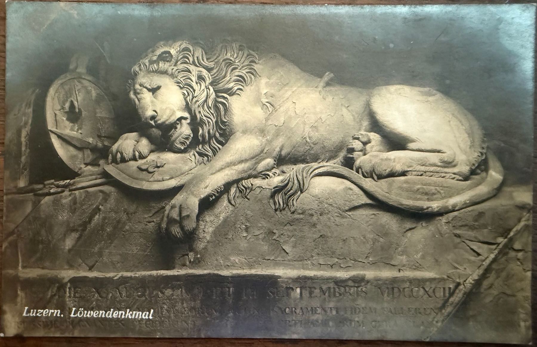 Cartes postales: LUZERN - Löwendenkmal - Ansichtskarte – D'occasion à Tegerfelden par siebenmacky
