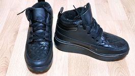 Damenboots, leicht gefüttert schwarz Gr. 38