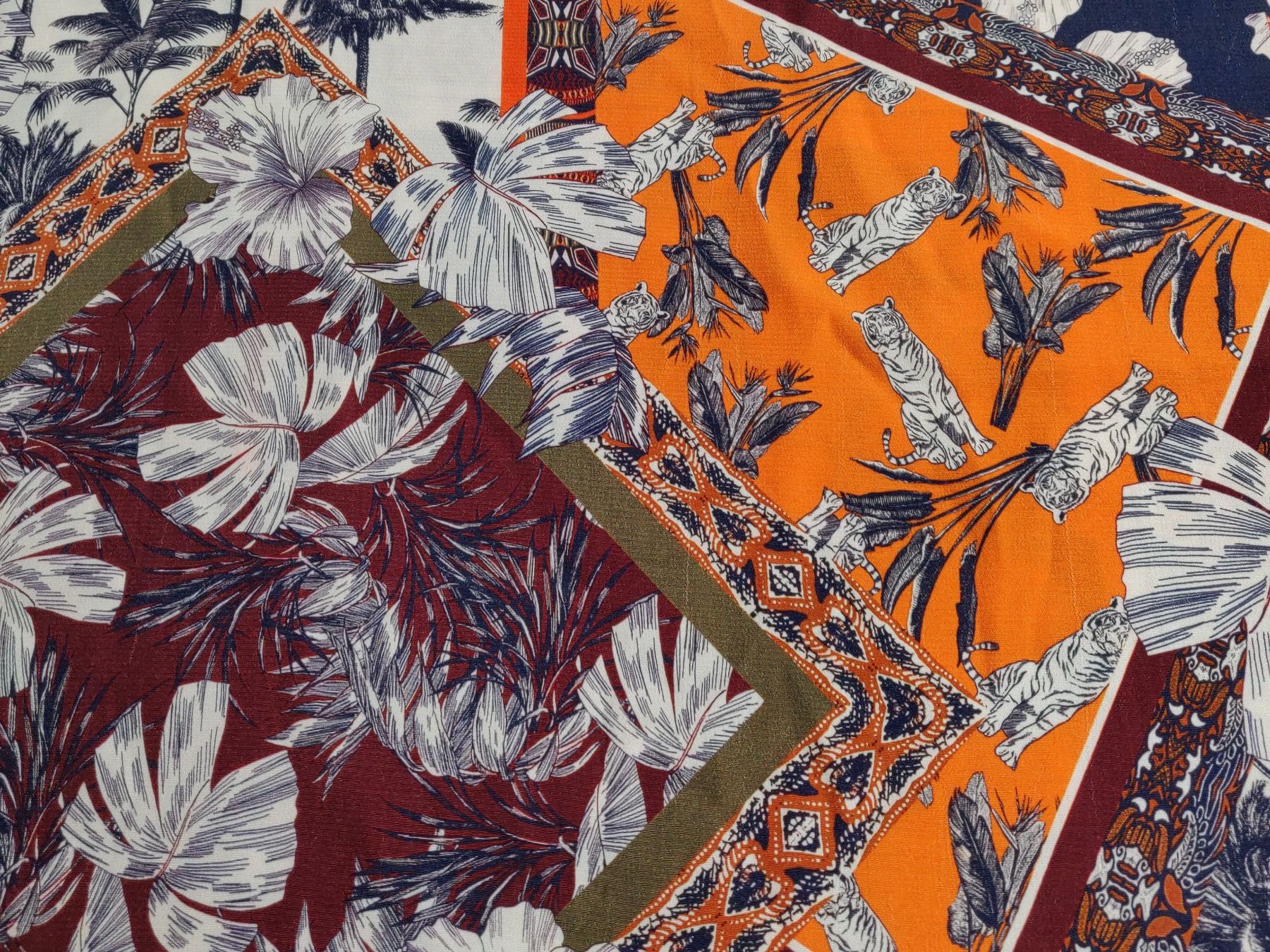 Tessuti: Ital. Viskose Stoff leicht 1.5x1.50m FancyJungle Patchwork – Nuovo (secondo la descrizione) da Lufingen venduto da Voyager7