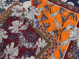 Ital. Viskose Stoff leicht 1.5x1.50m FancyJungle Patchwork