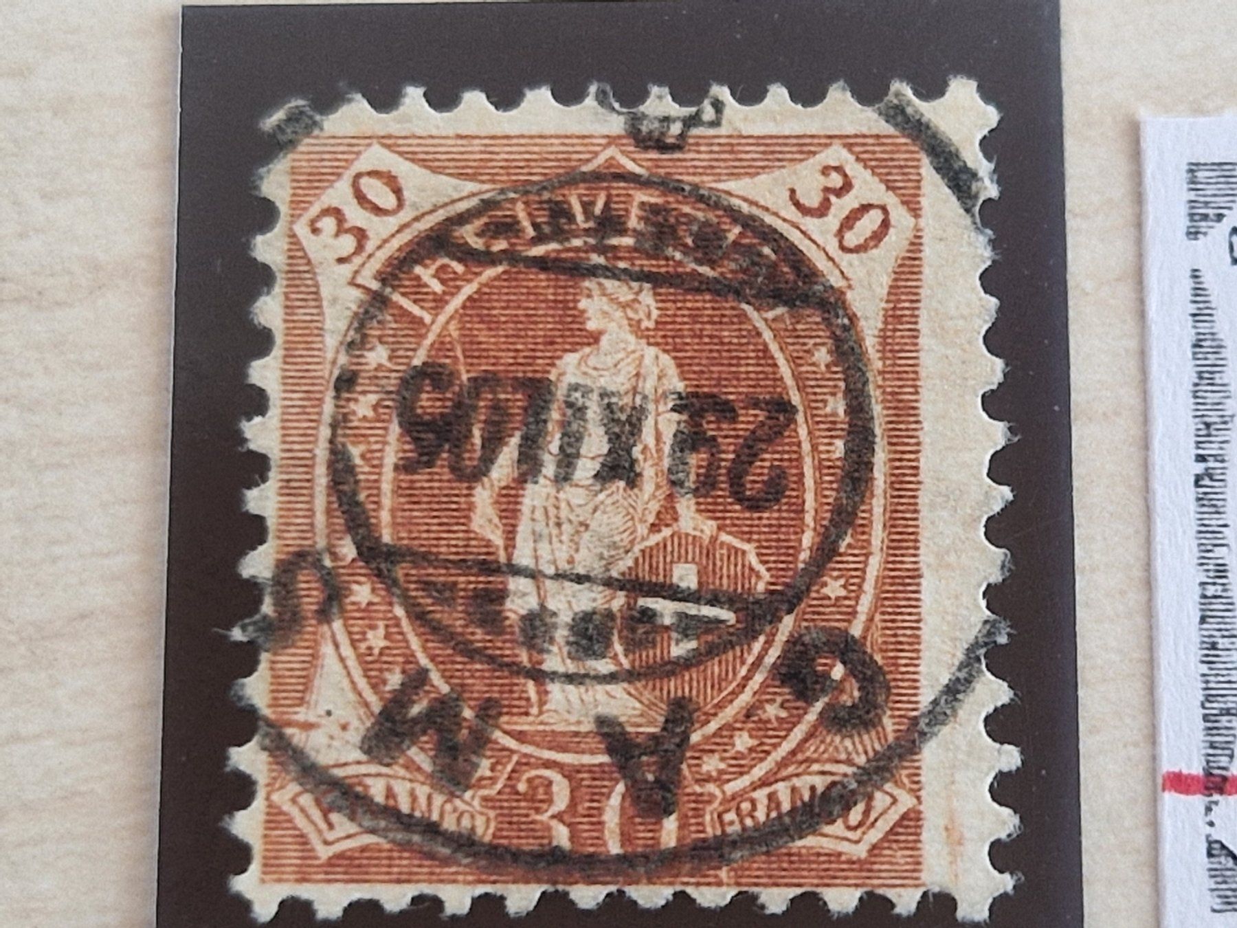Tous les timbres: Stehende 88Aa, signiert, beide mit Plattenfehler 2.26/II – D'occasion à Burgdorf par Glossy01 3