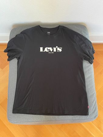 Levi’s T-shirt noir logo blanc – Relaxed fit – M