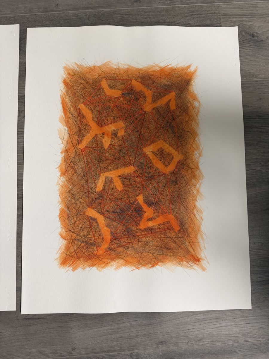 Dipinti: Abstrakte Kunst auf Papier - Original - Unikat – Usato da Gunten venduto da starfish3 2