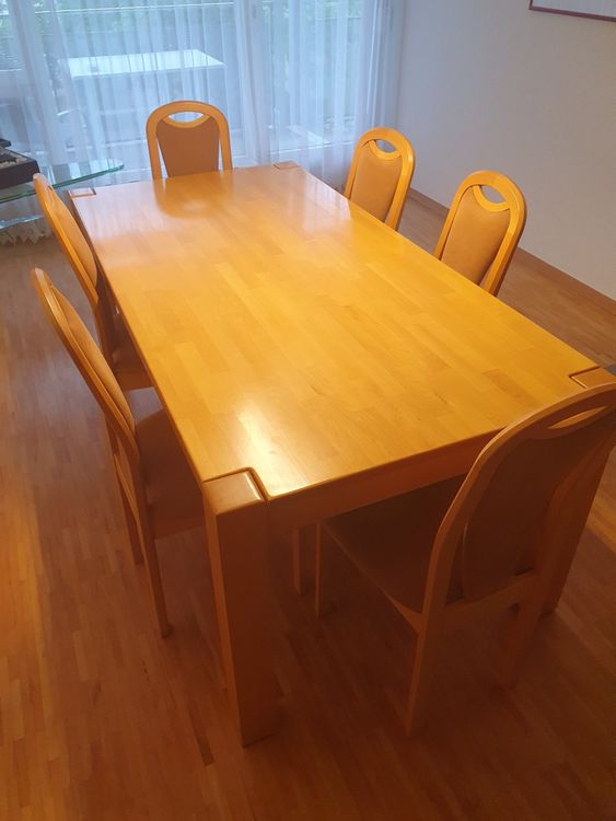 Esstisch mit 6 Stühlen gebraucht Kaufen auf Ricardo