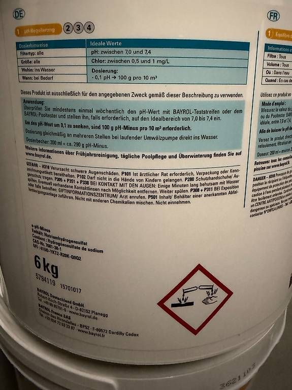 Piscine: ph-Minus für Pool  – Usato da Kiesen venduto da Trusty 1