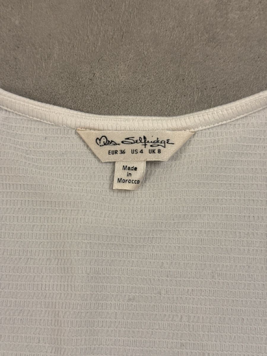 Top: Miss Selfridge Top, Gr. 36, weiss – Nuovo (secondo la descrizione) da Elsau venduto da shoppa 1