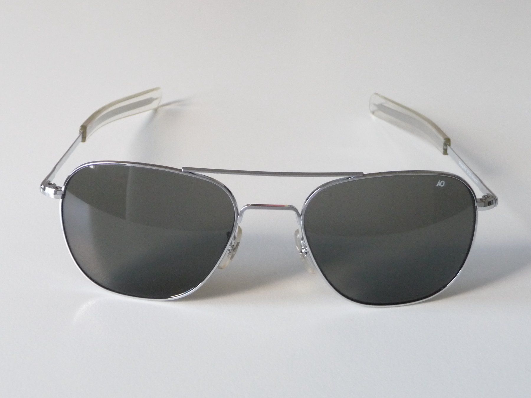 Occhiali & Lenti: KLASSIKER American Optical Original Pilot 57mm silber grau.G – Nuovo e nell'imballaggio originale da Winterthur venduto da ricofly 1