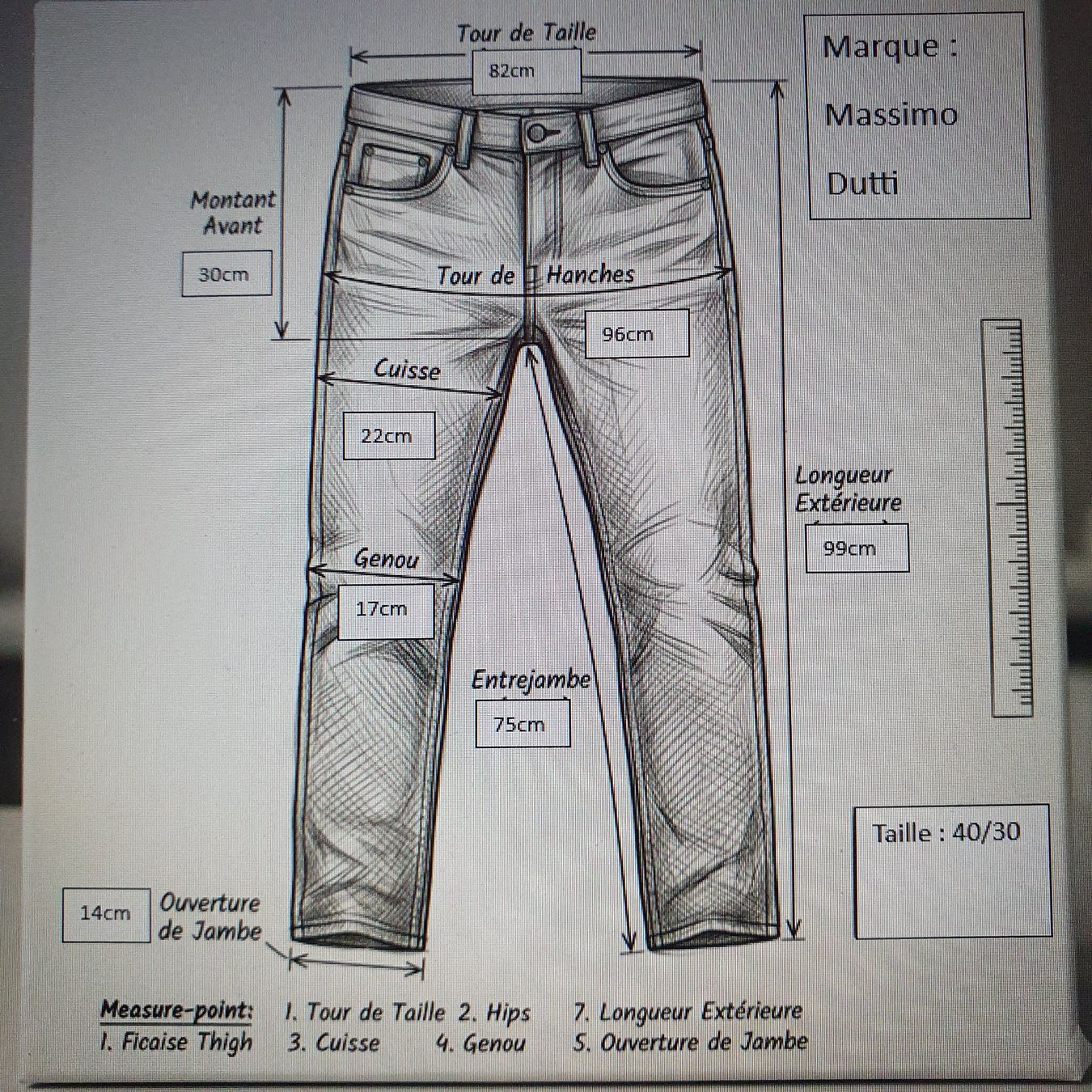 Massimo Dutti Pantaloni: Pantalon jeans Massimo Dutti - Gr. 38 – Usato da boudry venduto da Let_20 4