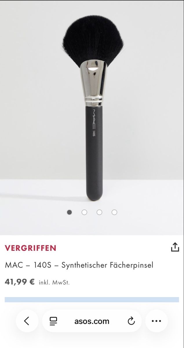 Mac Cosmetics Make-up: MAC 140S Synthetischer Fächerpinsel  – Usato da Brugg AG venduto da Keks.und.Kruemel