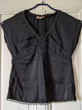 SEE by CHLOÉ : Blouse en soie noire 40