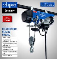 Scheppach Seilhebezug HRS 250