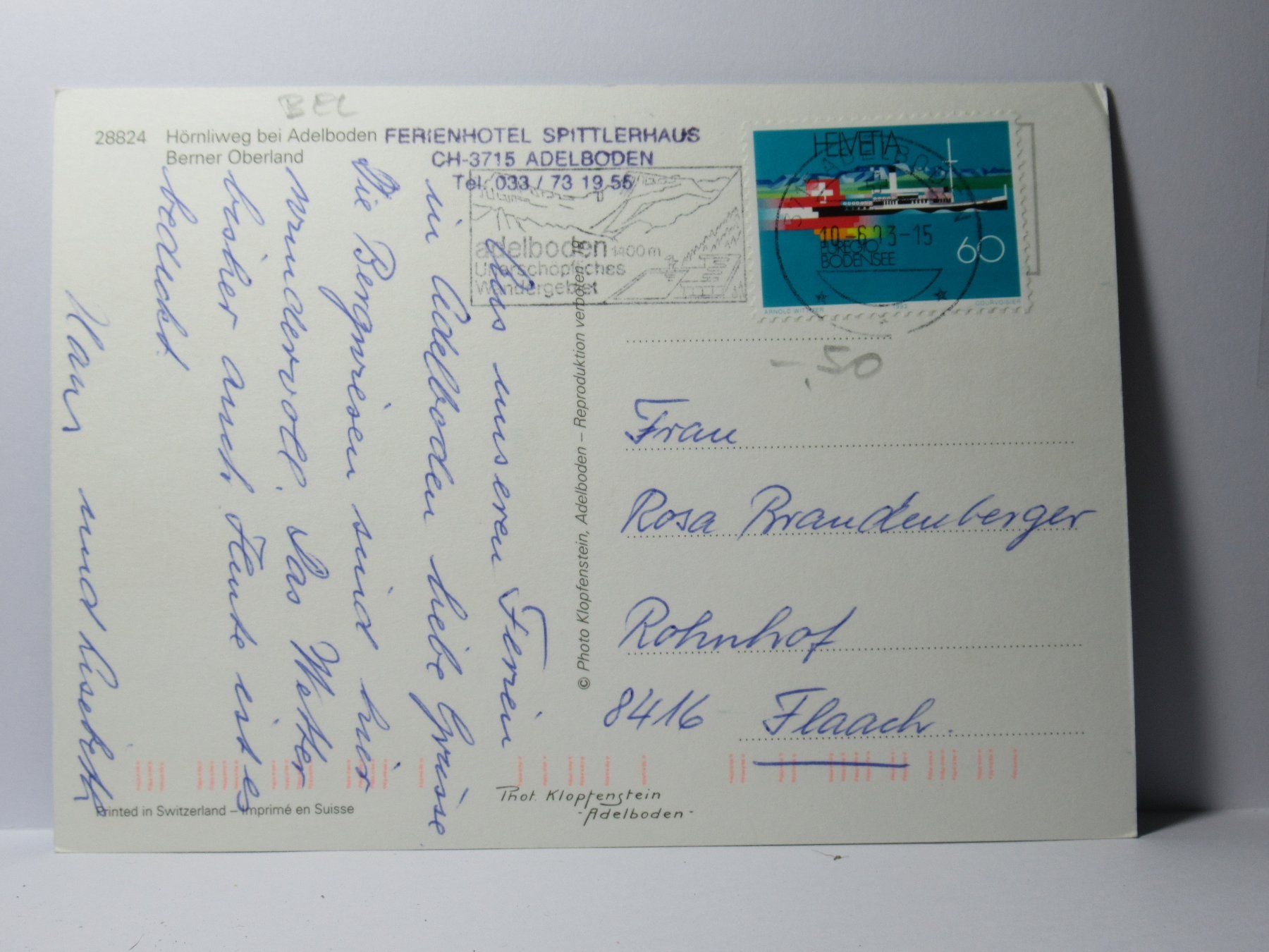 Cartes postales: Hörnliweg - Adelboden – D'occasion à Grenchen par frechri 1