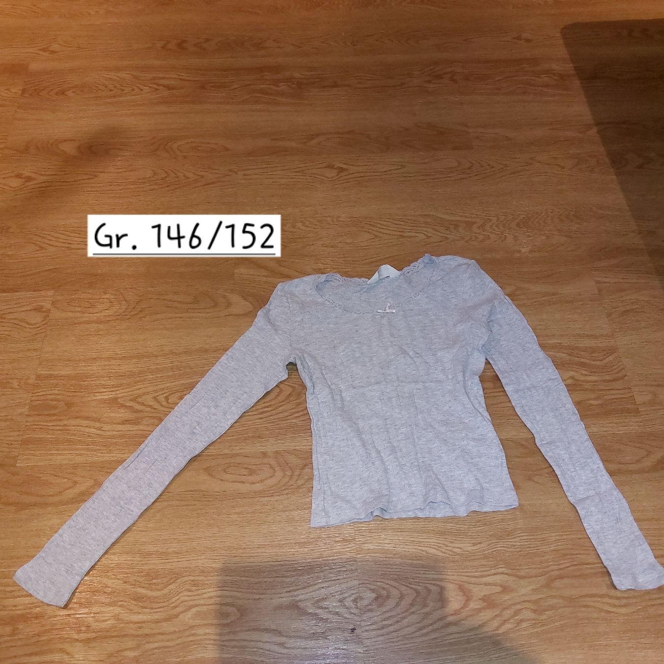 Maglioni & Felpe: Langarmshirt, Mädchen, Gr. 146/152, Schwarz u. grau – Usato da Stans venduto da Stupsi11283 1
