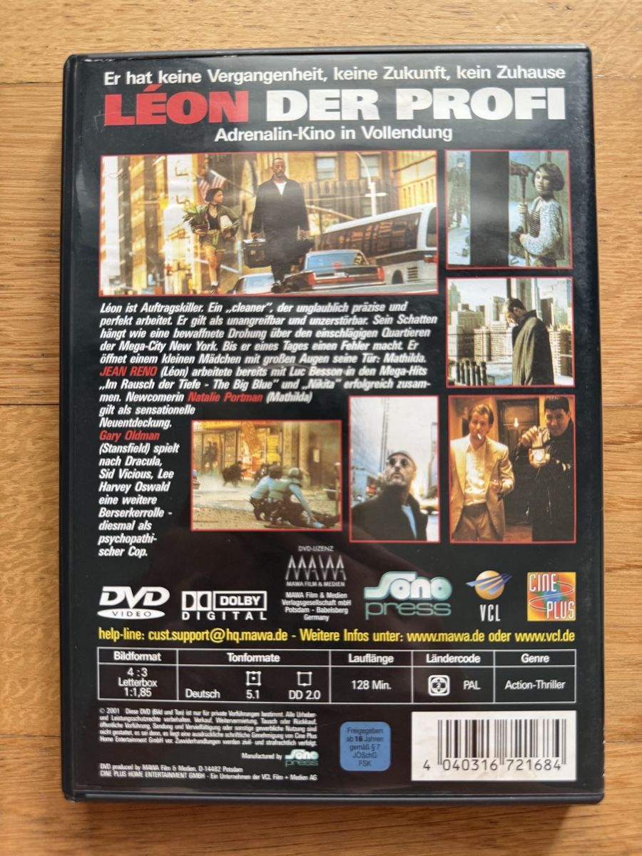 Tutti i DVDs: Leon der Profi - DVD Directors Cut – Usato da Kölliken venduto da nerdorado 1