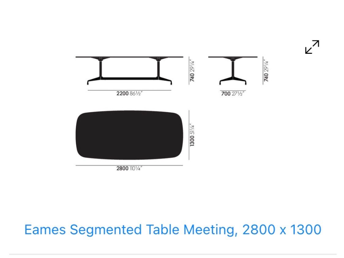 Eames Tavoli: Vitra Eames - Segmented Tables Meeting/ Konferenz Tisch – Nuovo (secondo la descrizione) da Basel venduto da ang_vcb8 2