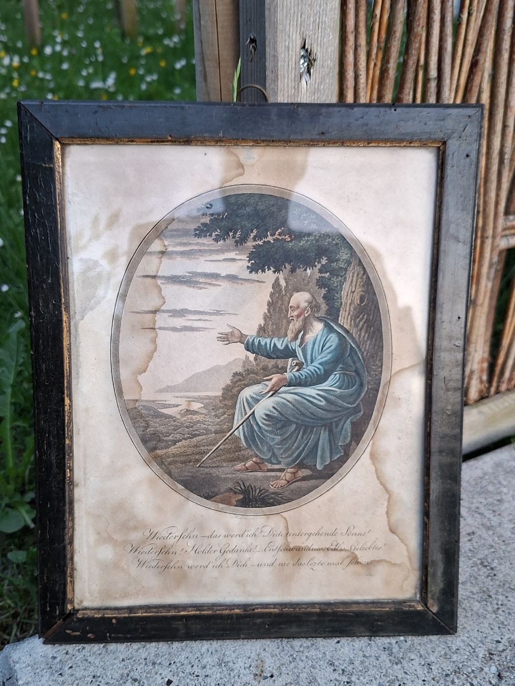 Foto & Immagini: Antikes Jesus / Heiligen Bild – Usato da Ganterschwil venduto da HeidiuPeter